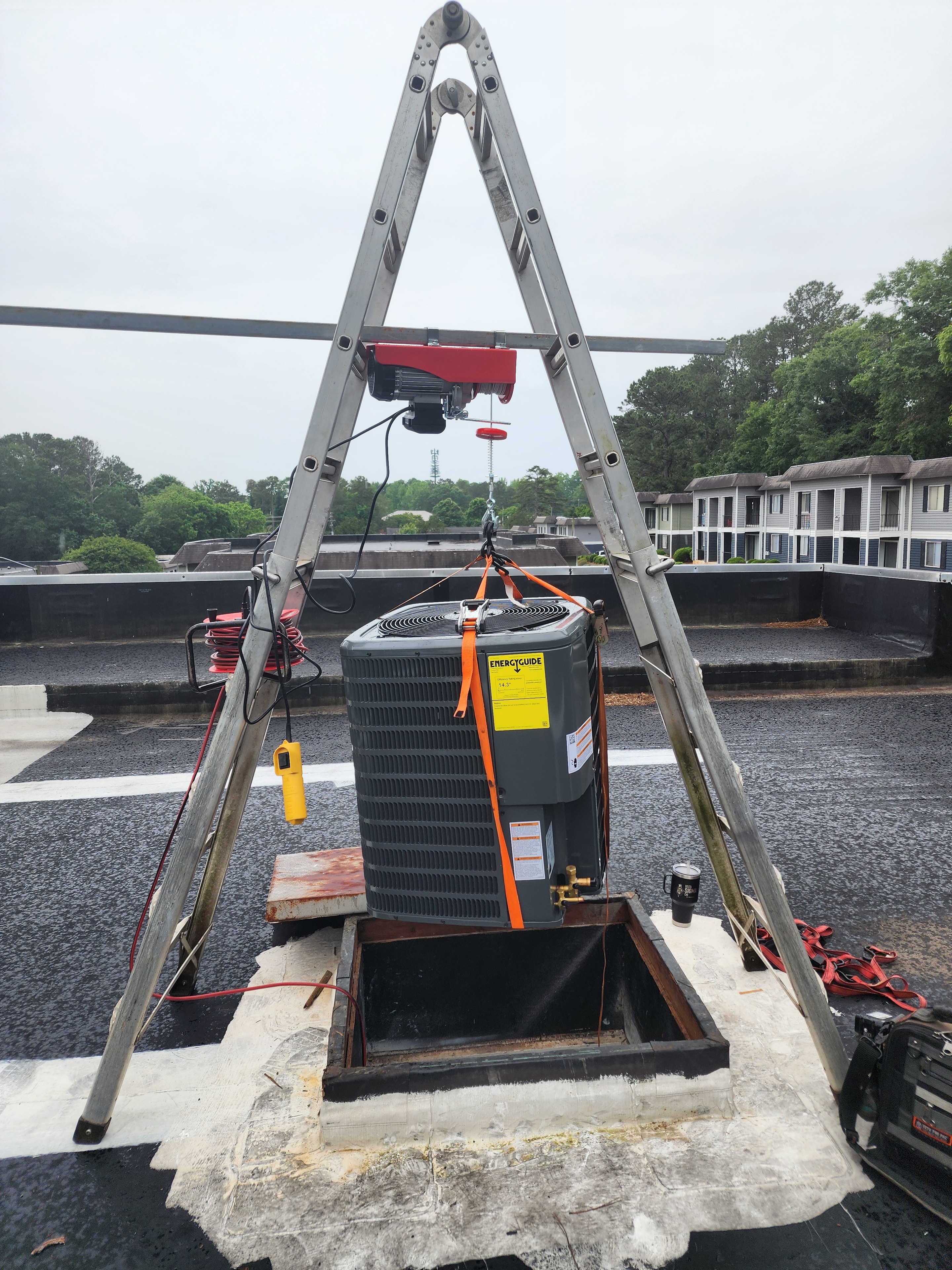New commercial rooftop HVAC unit installed — completed Garris Air commercial job