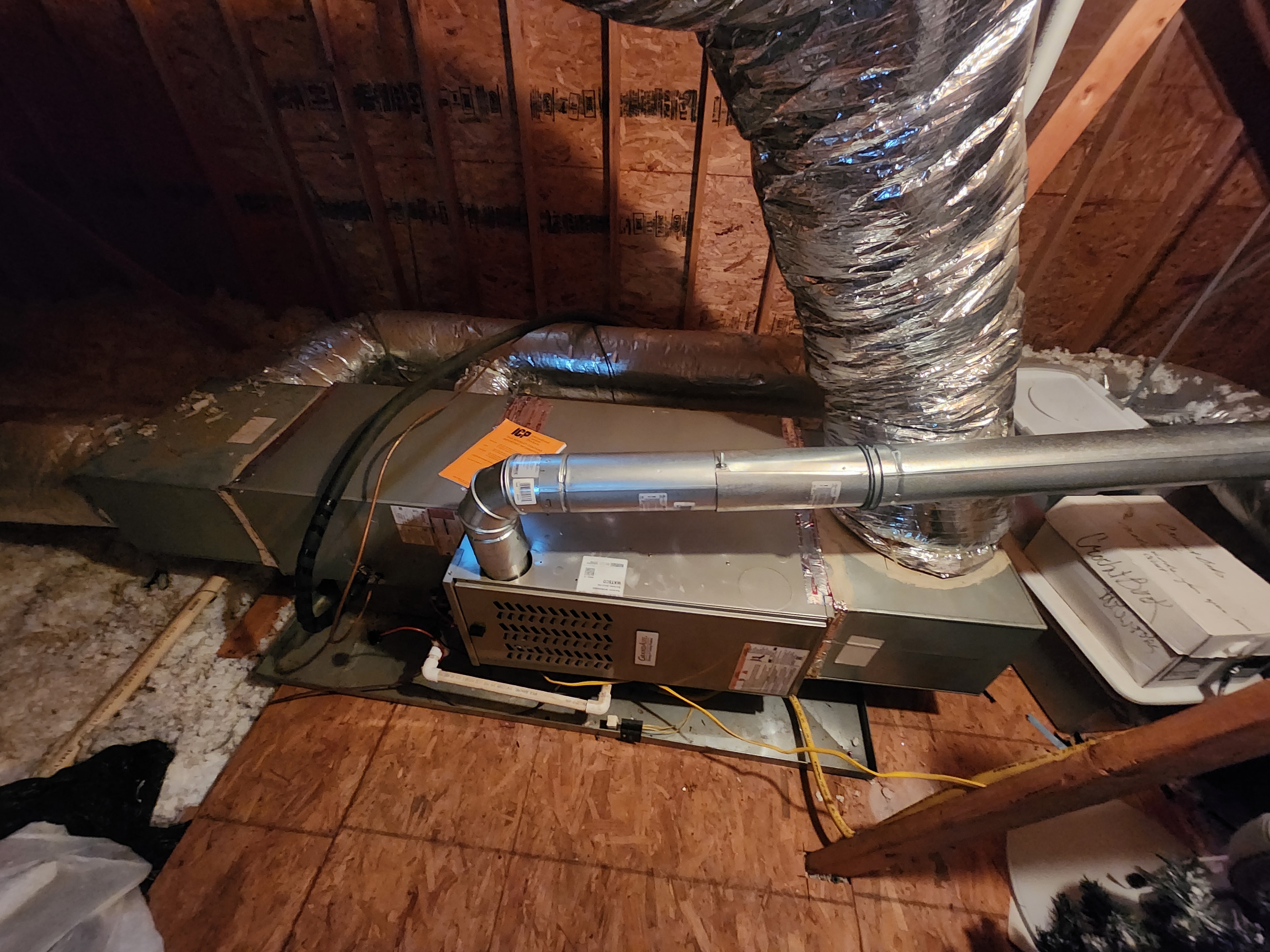 HVAC system installed in attic space — Garris Air installation job